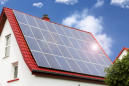 Solardach an einem Wohnhaus